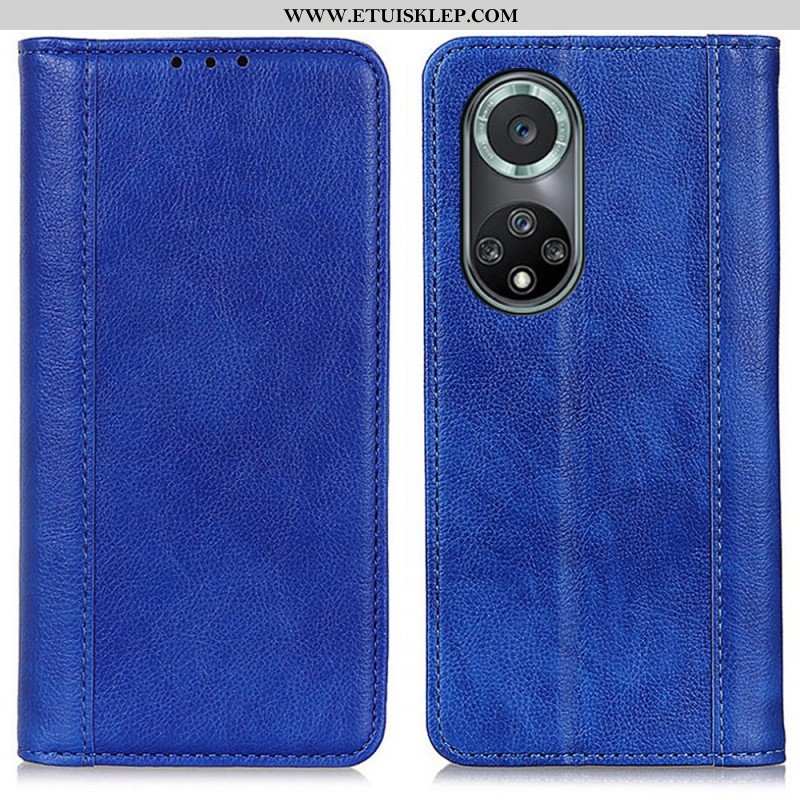 Etui Na Telefon do Honor 50 Pro Etui Folio Skóra Liczi Pro Elegance Split